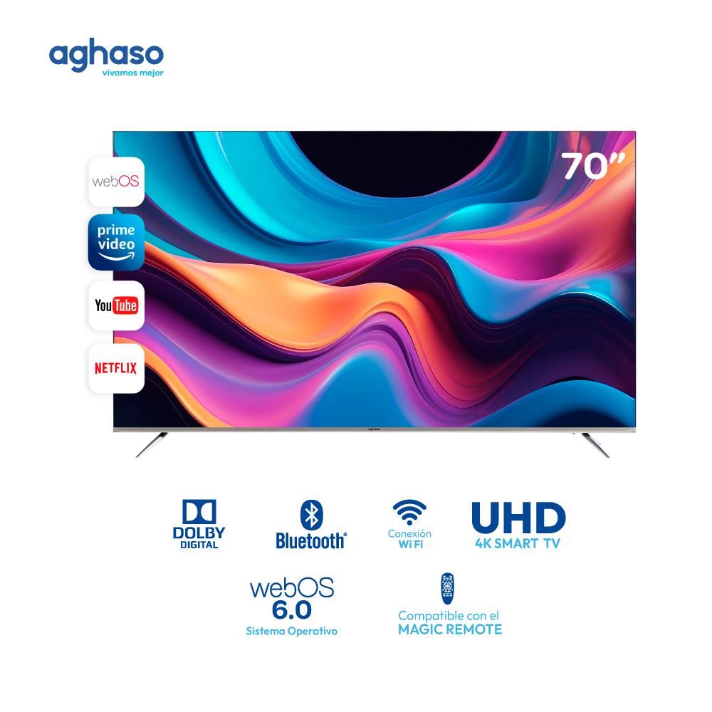 TELEVISOR AGHASO 70" ULTRA HD 4K